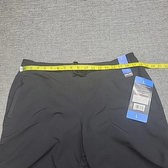 Kirkland Signature Women's Active Pants with Pockets Large Size Black - Picture 2 of 9